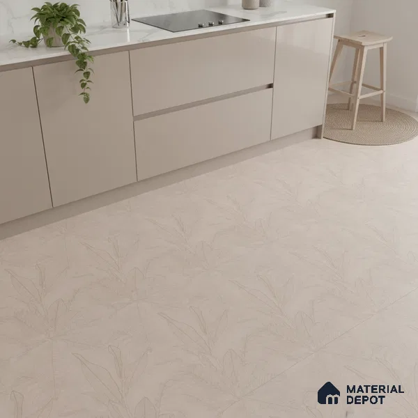 Fabric Look Floor & Wall Tile TL 06012 Forest Patina 2 ft x 2 ft Rustic Carving Matte Finish Vitrified Tile - 9 mm |  Suitable For Living Room, Bedroom, Bathroom, Kitchen & Dining (Sample)