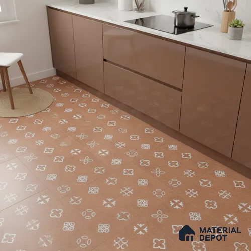Moroccans Look Floor & Wall Tile TL 06016 Texture Memoria 2 ft x 2 ft Rustic Carving Matte Finish Vitrified Tile - 9 mm | 4 Random Design | Suitable For Living Room, Bedroom, Bathroom, Kitchen & Dining | Please Expect a Slight Variation of Pattern