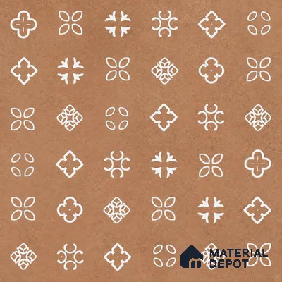 Moroccans Look Floor & Wall Tile TL 06016 Texture Memoria 2 ft x 2 ft Rustic Carving Matte Finish Vitrified Tile - 9 mm | 4 Random Design | Suitable For Kitchen, Foyer, Balcony | Please Expect a Slight Variation of Pattern