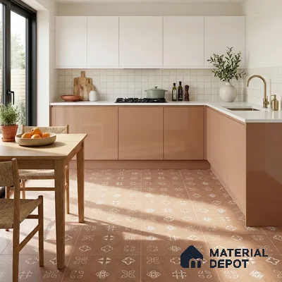 Moroccans Look Floor & Wall Tile TL 06016 Texture Memoria 2 ft x 2 ft Rustic Carving Matte Finish Vitrified Tile - 9 mm | 4 Random Design | Suitable For Kitchen, Foyer, Balcony | Please Expect a Slight Variation of Pattern