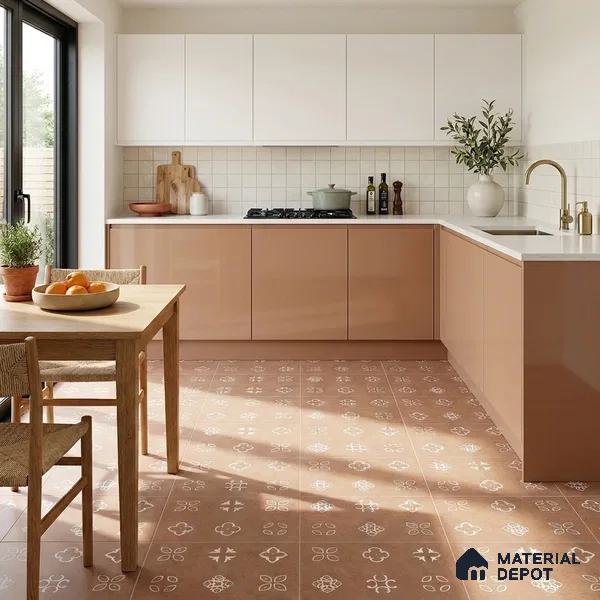 Moroccans Look Floor & Wall Tile TL 06016 Texture Memoria 2 ft x 2 ft Rustic Carving Matte Finish Vitrified Tile - 9 mm | 4 Random Design | Suitable For Kitchen, Foyer, Balcony | Please Expect a Slight Variation of Pattern