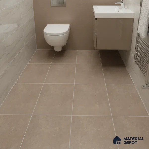 Cement Floor Tile TL 06023 AB Spectra Earth 11.8 inch x11.8 inch Vitrified Matte Slate Punch Finish - 12 mm | 24 Random Design | Suitable For Bathroom, Balcony, Courtyard