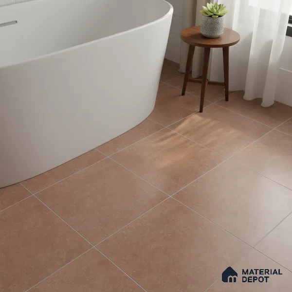 Cement Floor Tile TL 06023 AD Spectra Cotto 11.8 inch x11.8 inch Vitrified Matte Slate Punch Finish - 12 mm | 24 Random Design | Suitable For Bathroom, Balcony, Courtyard