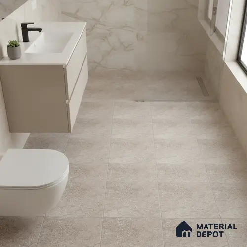 Stone Floor Tile TL 06023 AK Evoque Natural 11.8 inch x11.8 inch Anti Skid Tiles Vitrified Matte Slate Punch Finish - 12 mm | 16 Random Design  Ideal For Parking, Outdoor, Balcony