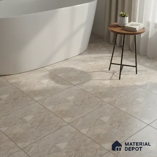 Stone Floor Tile TL 06023 AL Evoque Natural Decor 11.8 inch x11.8 inch Anti Skid Tiles Vitrified Matte Slate Punch Finish - 12 mm | 16 Random Design  Ideal For Parking, Outdoor, Balcony