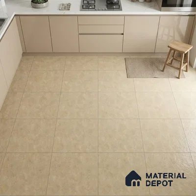 Stone Floor Tile TL 06023 Natural Stone 2 ft x 2 ft Vitrified Matte Slate Punch Finish - 12 mm | 35 Random Design | Ideal For Living Room, Bathroom, Restaurants (Sample)
