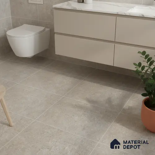 Stone Floor Tile TL 06023 T Forest Olive 11.8 inch x11.8 inch Vitrified Matte Slate Punch Finish - 12 mm | 24 Random Design | Ideal For Living Room, Bathroom, Restaurants