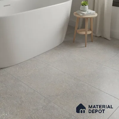 Stone Floor Tile TL 06023 V Evoque Gris 11.8 inch x11.8 inch Anti Skid Tiles Vitrified Matte Slate Punch Finish - 12 mm | 16 Random Design  Ideal For Parking, Outdoor, Balcony