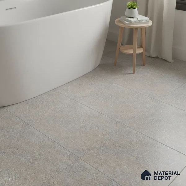 Stone Floor Tile TL 06023 V Evoque Gris 11.8 inch x11.8 inch Anti Skid Tiles Vitrified Matte Slate Punch Finish - 12 mm | 16 Random Design Ideal For Parking, Outdoor, Balcony