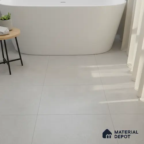 Cement Floor Tile TL 06023 X Spectra Grey 11.8 inch x11.8 inch Vitrified Matte Slate Punch Finish - 12 mm | 24 Random Design | Ideal For Living Room, Bathroom, Restaurants