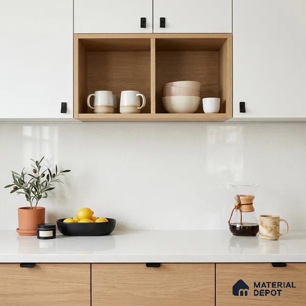 Terrazzo Counter Top Slab TL 06033 Galaxy White 8 ft x 2.6 ft mm Full Body Vitrified Glossy Finish - 15 mm | Suitable For Counter Top, Dining Table Top & Window Frame