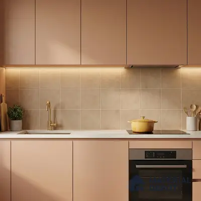 Subway Floor & Wall Tile TL 06046 Doric Melon Plain 200 x 200 mm Vitrified Matte Finish - 9 mm | Ideal For Bathroom, Kitchen | 2 mm Spacer is Mandatory | Please Expect a Slight Variation of Pattern