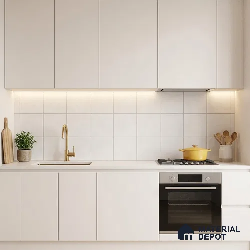 Subway Floor & Wall Tile TL 06067 Tessera Plain 200 x 200 mm Vitrified Matte Finish - 9 mm | Ideal For Bathroom, Kitchen | 2 mm Spacer is Mandatory | Please Expect a Slight Variation of Pattern