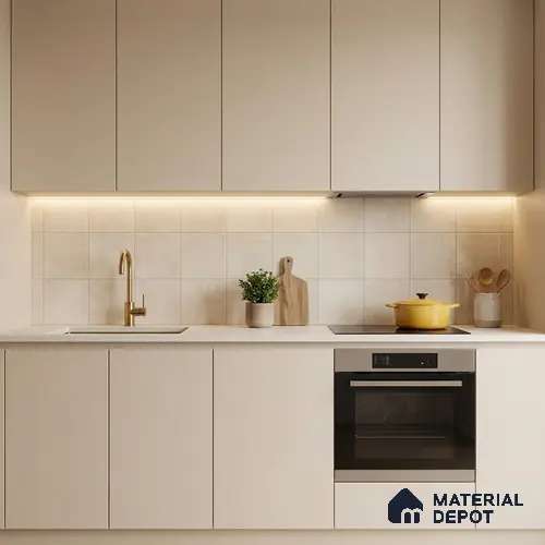 Subway Floor & Wall Tile TL 06070 Vector Plain 200 x 200 mm Vitrified Matte Finish - 9 mm | Ideal For Bathroom, Kitchen | 2 mm Spacer is Mandatory | Please Expect a Slight Variation of Pattern