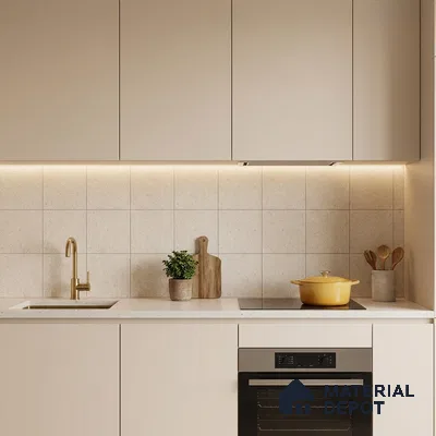 Subway Floor & Wall Tile TL 06072 Zeppole Plain 200 x 200 mm Vitrified Matte Finish - 9 mm | Ideal For Bathroom, Kitchen | 2 mm Spacer is Mandatory | Please Expect a Slight Variation of Pattern