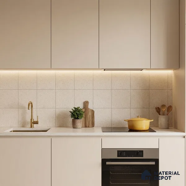 Subway Floor & Wall Tile TL 06072 Zeppole Plain 200 x 200 mm Vitrified Matte Finish - 9 mm | Ideal For Bathroom, Kitchen | 2 mm Spacer is Mandatory | Please Expect a Slight Variation of Pattern