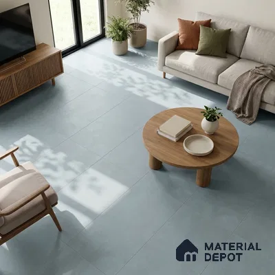 Fabric Wall & Floor Tile TL 06092 E Fabrica Sky 4 ft x 2 ft Vitrified Matte Finish - 9 mm | 8 Random Design | Suitable For Living Room, Bedroom, Bathroom, Kitchen