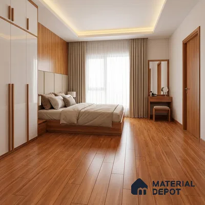 Wood Floor Tile TL 06103 5402 1200 x 200 mm Vitrified Matte Finish - 9 mm | 6 Random Design | Suitable For Living Room, Bedroom, Kitchen | 2-3 mm Spacer is Mandatory (Sample)