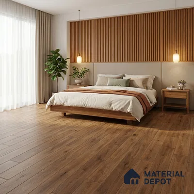 Wood Floor Tile TL 06104 5601 1200 x 200 mm Vitrified Matte Finish - 9 mm | 6 Random Design | Suitable For Living Room, Bedroom, Kitchen | 2-3 mm Spacer is Mandatory