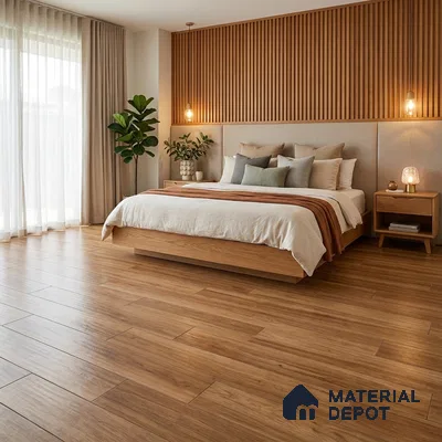 Wood Floor Tile TL 06107 6602 1200 x 200 mm Vitrified Matte Finish - 9 mm | 18 Random Design | Suitable For Living Room, Bedroom, Kitchen | 2-3 mm Spacer is Mandatory (Sample)