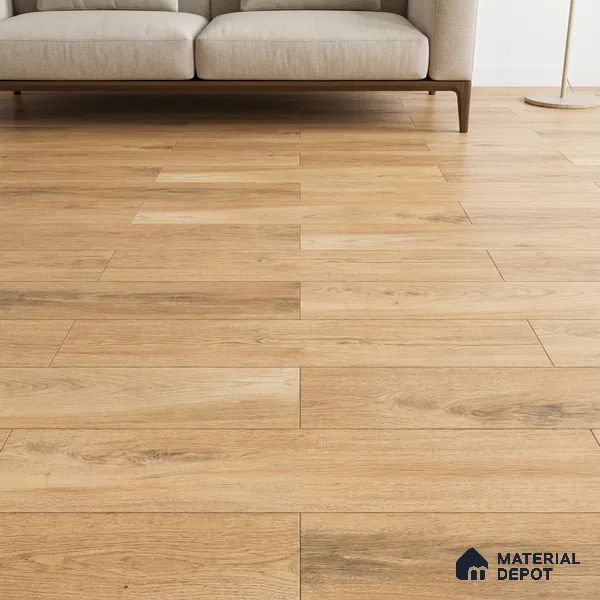 Wood Floor Tile TL 06108 6604 1200 x 200 mm Vitrified Matte Finish - 9 mm | 18 Random Design | Suitable For Living Room, Bedroom, Kitchen | 2-3 mm Spacer is Mandatory (Sample)