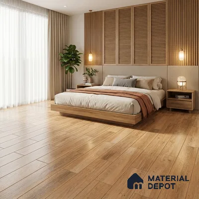 Wood Floor Tile TL 06108 6604 1200 x 200 mm Vitrified Matte Finish - 9 mm | 18 Random Design | Suitable For Living Room, Bedroom, Kitchen | 2-3 mm Spacer is Mandatory (Sample)