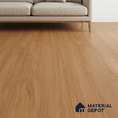 Wood Floor Tile TL 06111 Aspen Brown 1200 x 200 mm Vitrified Matte Finish - 9 mm | 12 Random Design | Suitable For Living Room, Bedroom, Kitchen | 2-3 mm Spacer is Mandatory