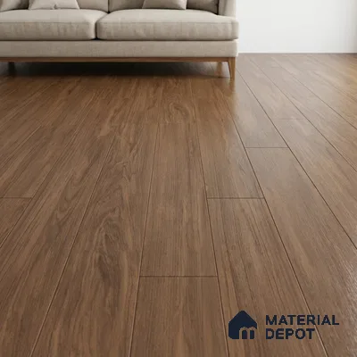 Wood Floor Tile TL 06112 Aspen Choco 1200 x 200 mm Vitrified Matte Finish - 9 mm | 12 Random Design | Suitable For Living Room, Bedroom, Kitchen | 2-3 mm Spacer is Mandatory