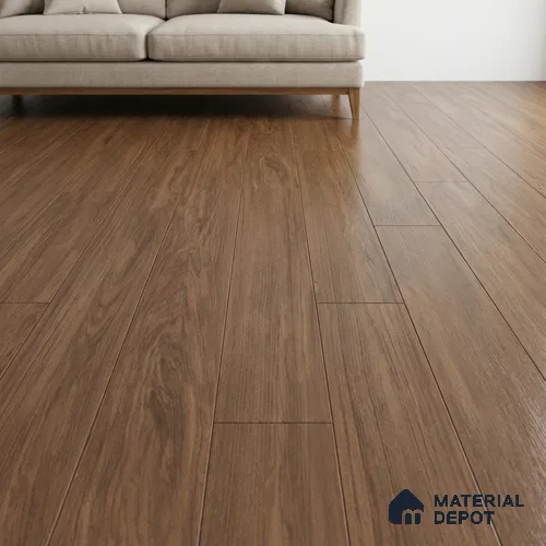 Wood Floor Tile TL 06112 Aspen Choco 1200 x 200 mm Vitrified Matte Finish - 9 mm | 12 Random Design | Suitable For Living Room, Bedroom, Kitchen | 2-3 mm Spacer is Mandatory