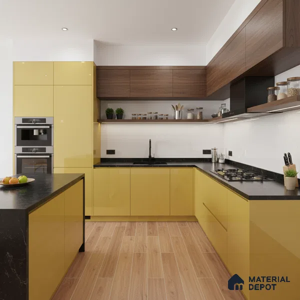 Wood Floor Tile TL 06115 Empire Natural 1200 x 200 mm Vitrified Matte Finish - 9 mm | 12 Random Design | Suitable For Living Room, Bedroom, Kitchen | 2-3 mm Spacer is Mandatory