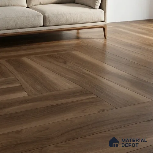 Wood Floor Tile TL 06116 Nordic Hazel 1200 x 200 mm Vitrified Matte Finish - 9 mm | 12 Random Design | Suitable For Living Room, Bedroom, Kitchen | 2-3 mm Spacer is Mandatory