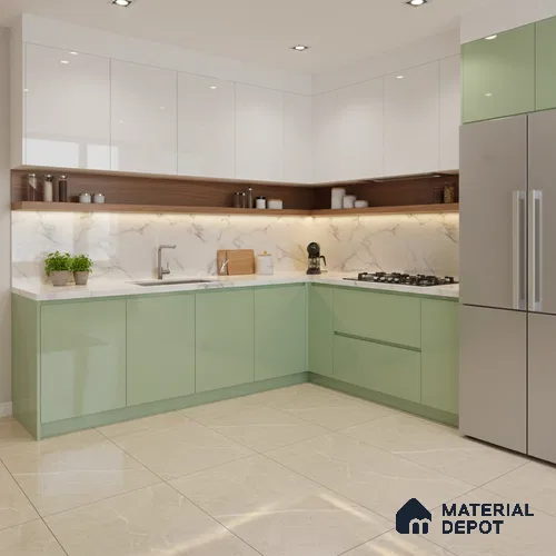 Marble Floor & Wall Tile TL 06124 E Fenix Taupe 4 ft x 2 ft Vitrified Matte Finish - 9 mm | 12 Random Design | Suitable For Living Room, Bedroom, Bathroom, Kitchen
