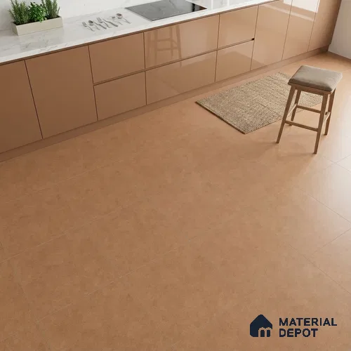 Stone Look Floor Tile TL 06129 C Clay Suede 2 ft x 2 ft Matte Finish Vitrified Tile - 9 mm | Suitable For Living Room, Bedroom & Dining