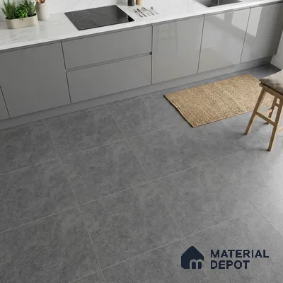 Stone Look Floor Tile TL 06129 F Obsidian Matte 2 ft x 2 ft Matte Finish Vitrified Tile - 9 mm |  Suitable For Living Room, Bedroom & Dining (Sample)