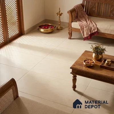 Cement Floor & Wall Tile TL 06132 C Eternity Mist Grande 4 ft x 2 ft Vitrified Colour Body Matte Finish - 9 mm | Suitable For Living Room, Bedroom, Bathroom, Kitchen