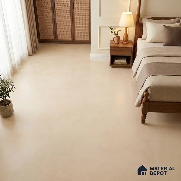 Cement Wall & Floor Tile TL 06134 F Antique Ivory 4 ft x 2 ft Matte Finish Vitrified Tile - 9 mm | 4 Random Design | Suitable For Living Room, Hall, Bedroom