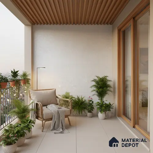 Punch Floor & Wall Tile TL 06136 B Rock Lapatto Bianco 4 ft x 2 ft | Lappato Matte Finish Full Body Vitrified Tile - 9 mm | Ideal For Living Room, Bedroom, Bathroom, Kitchen
