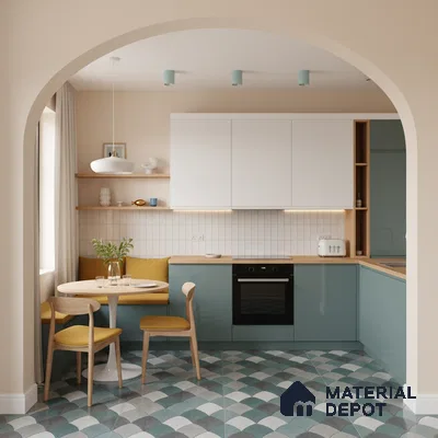 Moroccan Look Floor & Wall Tile TL 06146 Argo 2 ft x 2 ft Glitter Glossy Finish Vitrified Tile - 9 mm  | Suitable For Living Room, Dining, Bathroom & Kitchen | Please Expect a Slight Variation of Pattern (Sample)
