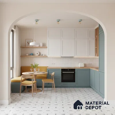 Moroccan Look Floor & Wall Tile TL 06151 Polaris 2 ft x 2 ft Glitter Glossy Finish Vitrified Tile - 9 mm  | Suitable For Living Room, Dining, Bathroom & Kitchen | Please Expect a Slight Variation of Pattern (Sample)