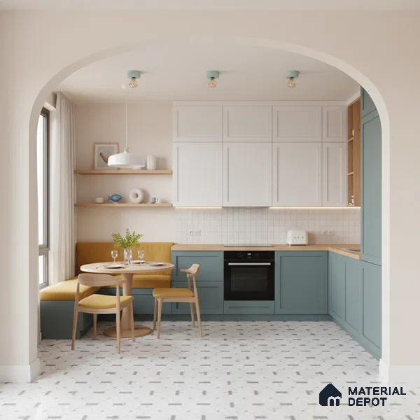 Moroccan Look Floor & Wall Tile TL 06151 Polaris 2 ft x 2 ft Glitter Glossy Finish Vitrified Tile - 9 mm  | Suitable For Living Room, Dining, Bathroom & Kitchen | Please Expect a Slight Variation of Pattern (Sample)