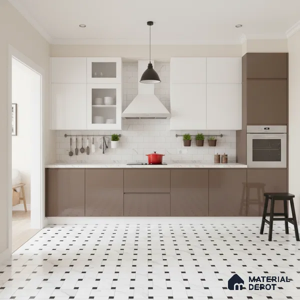 Moroccan Look Floor & Wall Tile TL 06153 Vergo 2 ft x 2 ft Sinker Finish Vitrified Tile - 9 mm | Suitable For Living Room, Bedroom, Kitchen | Please Expect a Slight Variation of Pattern