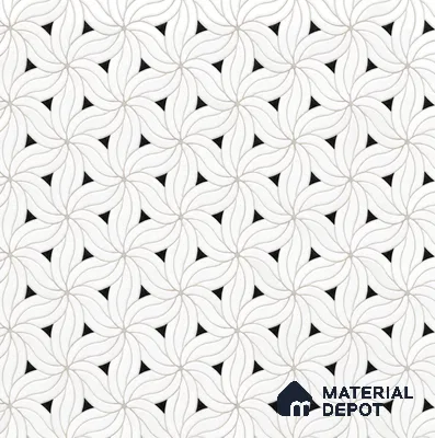 Moroccan Look Floor & Wall Tile TL 06156 Canis 2 ft x 2 ft Sinker Finish Vitrified Tile - 9 mm | Suitable For Kitchen, Bathroom, Dining Area | Please Expect a Slight Variation of Pattern