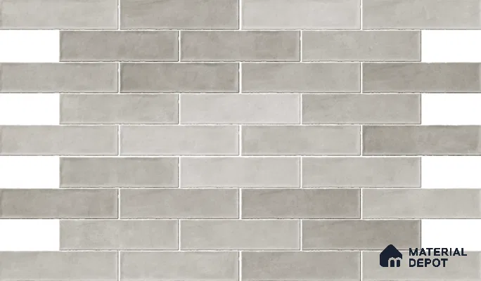 Subway Wall Tile TL 06161 C Eclat Blanc Shimmer Shine 12 x 3 inch Ceramic Glossy Finish - 10 mm | 48 Random Design | Suitable for Accent / Feature Walls, Bathroom, Kitchen Wall & Backsplashes