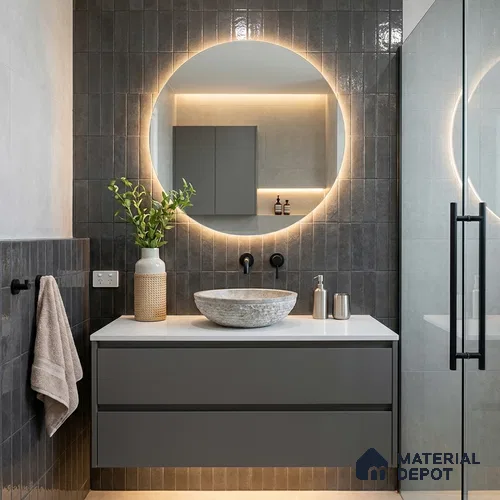 Subway Wall Tile TL 06161 E Eclat Blanc Gleam Touch 12 x 3 inch Ceramic Glossy Finish - 10 mm | 48 Random Design | Suitable for Accent / Feature Walls, Bathroom, Kitchen Wall & Backsplashes
