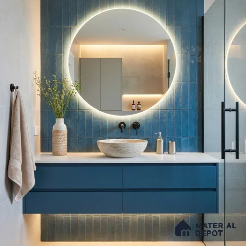 Subway Wall Tile TL 06161 F Eclat Blanc Gloss Pearl 12 x 3 inch Ceramic Glossy Finish - 10 mm | 48 Random Design | Suitable for Accent / Feature Walls, Bathroom, Kitchen Wall & Backsplashes