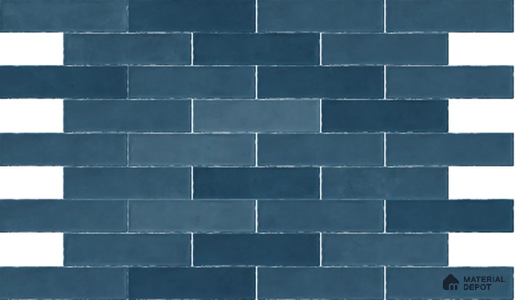 Subway Wall Tile TL 06161 F Eclat Blanc Gloss Pearl 12 x 3 inch Ceramic Glossy Finish - 10 mm | 48 Random Design | Suitable for Accent / Feature Walls, Bathroom, Kitchen Wall & Backsplashes