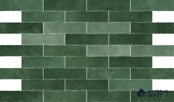 Subway Wall Tile TL 06161 H Eclat Blanc Sheen Gloss 12 x 3 inch Ceramic Glossy Finish - 10 mm | 48 Random Design | Suitable for Accent / Feature Walls, Bathroom, Kitchen Wall & Backsplashes