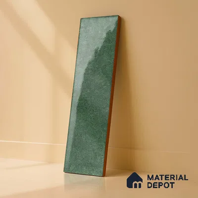 Subway Wall Tile TL 06161 H Eclat Blanc Sheen Gloss 12 x 3 inch Ceramic Glossy Finish - 10 mm | 48 Random Design | Suitable for Accent / Feature Walls, Bathroom, Kitchen Wall & Backsplashes