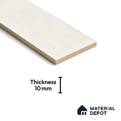 Subway Wall Tile TL 06161 Eclat Blanc Radiant Glaze 12 x 3 inch Ceramic Glossy Finish - 10 mm | 48 Random Design | Suitable for Accent / Feature Walls, Bathroom, Kitchen Wall & Backsplashes