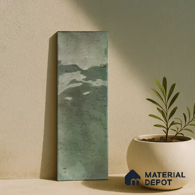 Subway Wall Tile TL 06162 B Harbor Mint Frost 9 x 3 inch Ceramic Glossy Finish - 10 mm | 68 Random Design | Suitable for Accent / Feature Walls, Bathroom, Kitchen Wall & Backsplashes